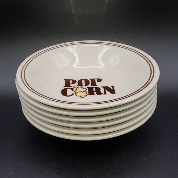 MOUNT CLEMENS POTTERY 6PC POPCORN BOWL SET - Picture 3 of 5